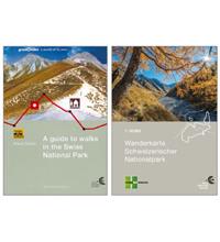 Combi-pack hiking map/hiking guide
