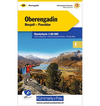 Wanderkarte Oberengadin-Bergell-Puschlav