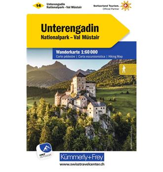 Hiking Map Lower Engadine-Nationalpark-Val Müstair