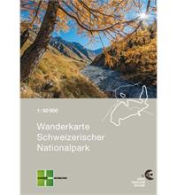 Carta escursionistica Parco Nazionale Svizzero